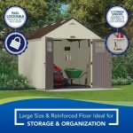 Suncast Tremont 8×10 BMS8100 Outdoor Resin Storage Shed - Image 4
