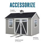 Heartland Coronado 12′ x 8′ Gable Engineered Storage Shed with Floor Durable Outdoor Wood Building - Image 6