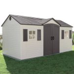Lifetime 15 ft. x 8 ft. Outdoor Garden Storage Shed with Double Doors & Skylights - Image 8