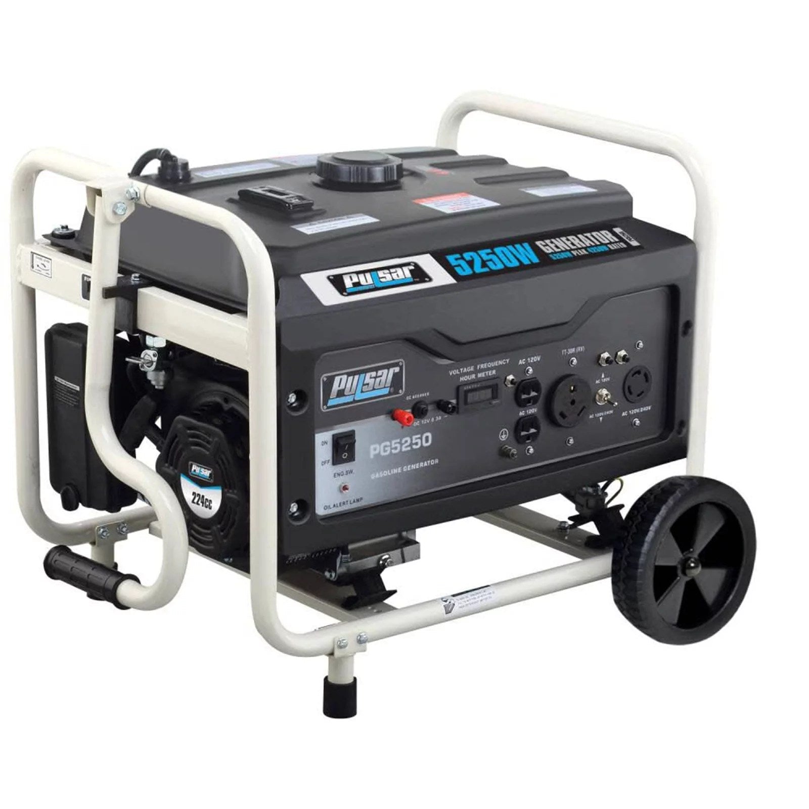 1-1_5dd2048d-9e01-452b-a39b-6548486a481a Pulsar 5,250/4,250-Watt Gasoline Powered Recoil Start Portable Generator - Image 1