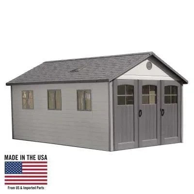 1de874c9-63d1-4414-9f04-d9a9e84cb4bd-1 Lifetime 11 Ft. X 21 Ft. Outdoor Storage Shed With Tri-Fold Doors - Image 1