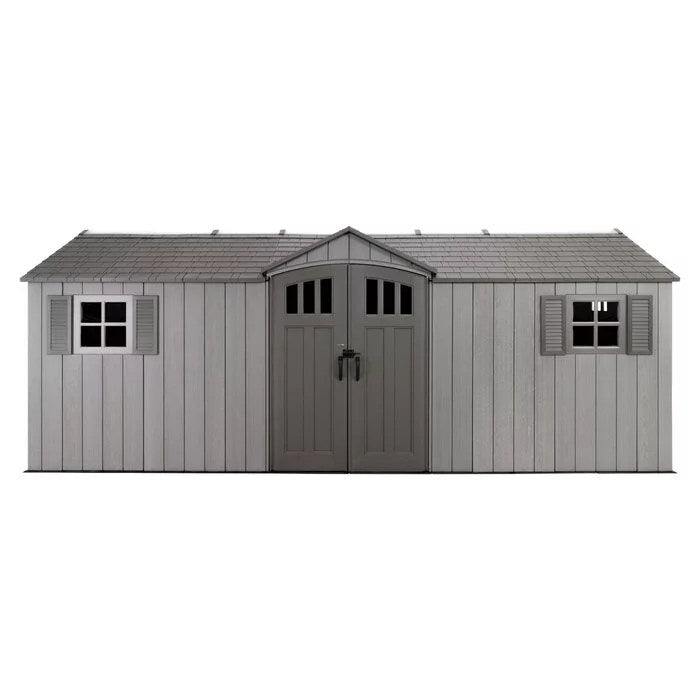 20_ft._W_x_8_ft._D_Plastic_Storage_Shed Lifetime 20 ft. x 8 ft. Outdoor Storage Shed – 60351 - Image 1