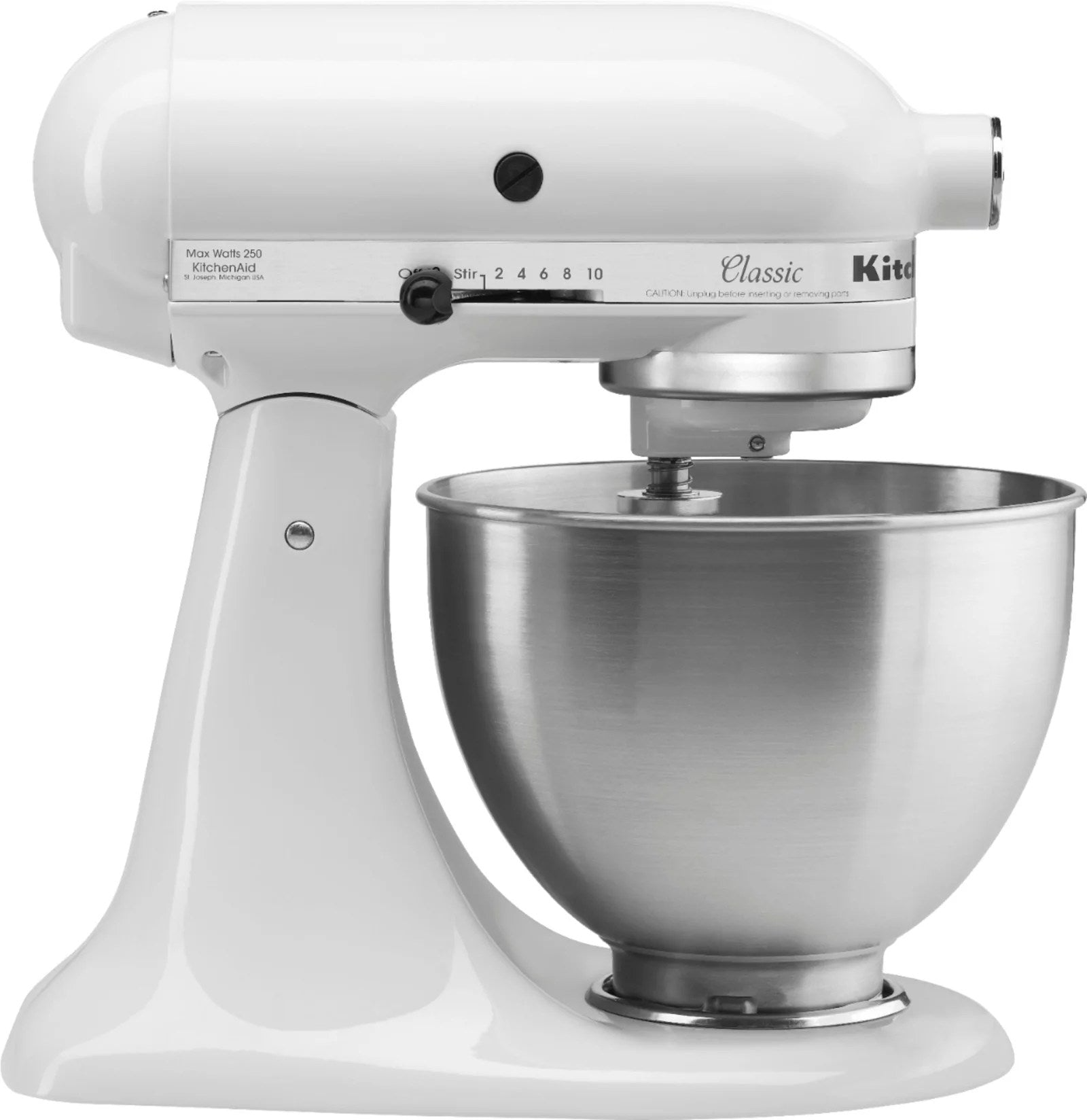 3463353_sd-scaled-1-1 KitchenAid – Classic™ Series 4.5 Quart Tilt-Head Stand Mixer – White - Image 1