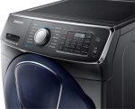 Samsung – 4.5 Cu. Ft. High Efficiency Stackable Front Load Washer with Steam and AddWash – Black stainless steel - Image 2