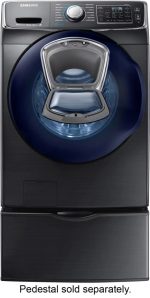 Samsung – 4.5 Cu. Ft. High Efficiency Stackable Front Load Washer with Steam and AddWash – Black stainless steel - Image 10