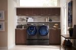 Samsung – 4.5 Cu. Ft. High Efficiency Stackable Front Load Washer with Steam and AddWash – Black stainless steel - Image 5