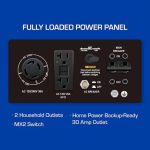 DuroMax XP5500EH 5,500 Watt Portable Dual Fuel Gas Propane Powered Generator - Image 4