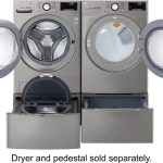 LG – 4.5 Cu. Ft. High-Efficiency Stackable Smart Front Load Washer with Steam and 6Motion Technology – Graphite steel