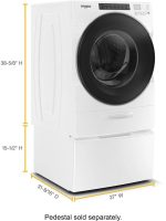 Whirlpool – 4.5 Cu. Ft. High Efficiency Stackable Front Load Washer with Steam and Load & Go XL Dispenser – White - Image 4