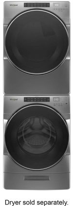 Whirlpool – 4.5 Cu. Ft. High Efficiency Stackable Front Load Washer with Steam and Load & Go XL Dispenser – Chrome shadow - Image 3