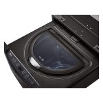 LG – SideKick 1.0 Cu. Ft. High-Efficiency Smart Top Load Pedestal Washer with 3-Motion Technology – Black steel - Image 9