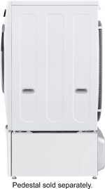 LG – 5.0 Cu. Ft. High-Efficiency Stackable Smart Front Load Washer with Steam and Built-In Intelligence – White - Image 4