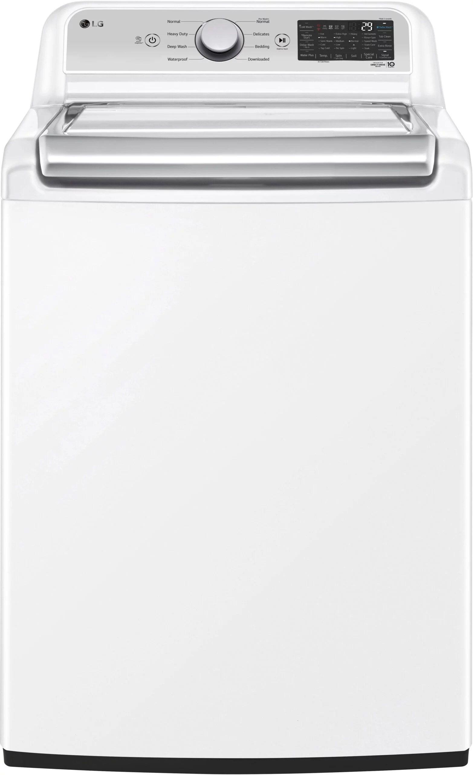 6492268_sd-scaled-1-1 LG – 5.5 Cu. Ft. Smart Top Load Washer with TurboWash3D – White - Image 1