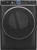 GE Profile – 7.8 cu. ft. Smart Front Load Electric Dryer with Steam and Sanitize Cycle and Washer Link – Carbon Graphite