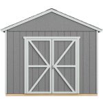 Rookwood 10 ft. W x 8 ft. D Solid + Manufactured Wood Storage Shed with Floor - Image 6