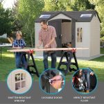 Side 10 ft. W x 8 ft. D Plastic Storage Shed - Image 13