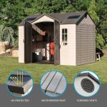 Side 10 ft. W x 8 ft. D Plastic Storage Shed - Image 10