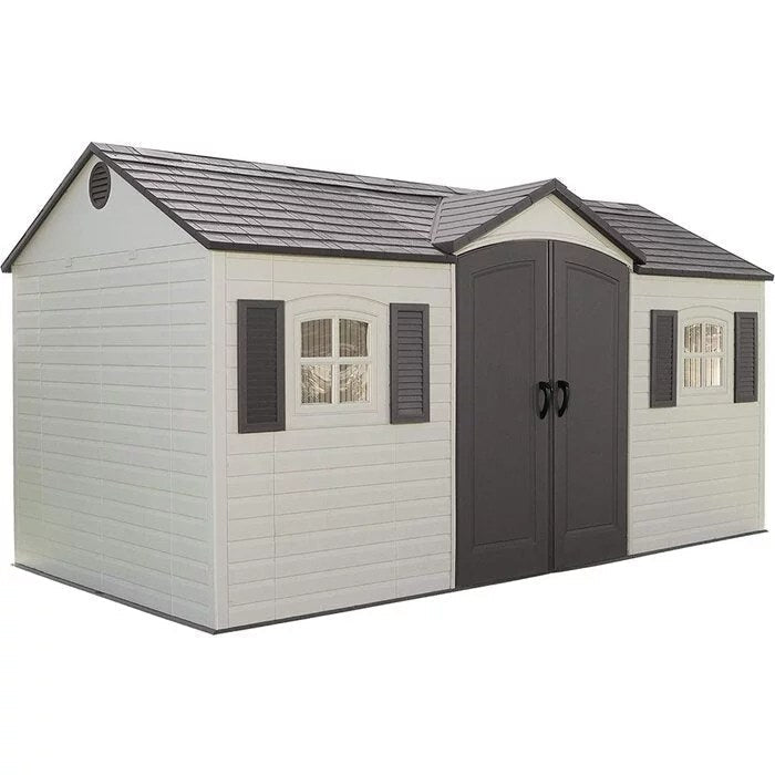 Side Entry 15 ft. W x 8 ft. D Plastic Storage Shed - Image 1