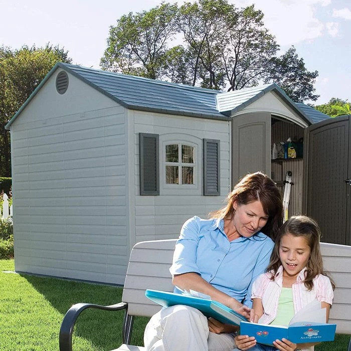 Side Entry 15 ft. W x 8 ft. D Plastic Storage Shed - Image 6