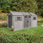 Lifetime 15′ x 8′ Rough Cut Dual-Entry Outdoor Storage Shed - Image 3