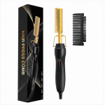 2-in-1 Electric Hair Straightening Comb Heated Hair & Beard Styling Brush - Image 4
