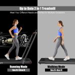 2 in 1 Folding Treadmill, 2.25HP Under Desk Electric Superfit Treadmill - Image 4