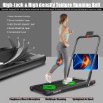2 in 1 Folding Treadmill, 2.25HP Under Desk Electric Superfit Treadmill - Image 6