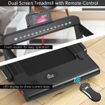 2 in 1 Folding Treadmill with Dual Display, 2.25HP Superfit Under Desk Electric Pad - Image 4