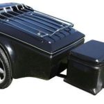 2025 Touring Motorcycle Trailer – Low Profile, 3×16 Wheels with Secure Locking Lid - Prioka