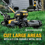 21.5 in. 20-V Li-Ion Cordless Battery Walk Behind Self Propelled Mower w/Hedge,Bare Trimmer,Blower,Cleaner,Pole/Hand Saw - Image 4