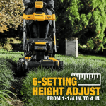 21.5 in. 20-V Li-Ion Cordless Battery Walk Behind Self Propelled Mower w/Hedge,Bare Trimmer,Blower,Cleaner,Pole/Hand Saw - Image 6