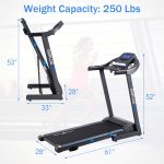 2.25HP Folding Treadmill with Incline, Superfit Electric Treadmill - Image 7