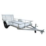 5′ x 10′ Aluminum Utility Trailer with Gate and Mag Wheels – 3500 lb Axle - Prioka