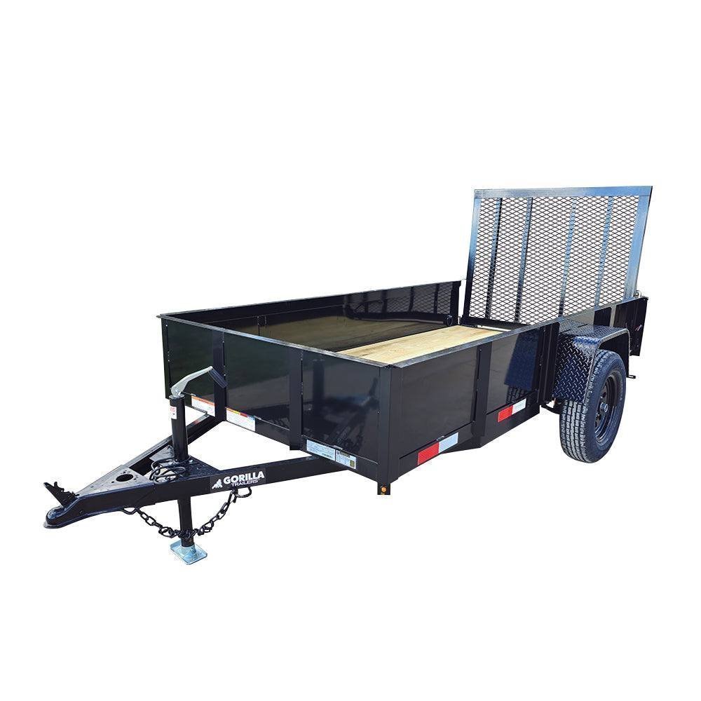 5-x-10-utility-trailer-straight-deck-18-sides-tall-gate-9312247 5′ X 10′ Utility Trailer Straight Deck 18″ Sides Tall Gate - Prioka