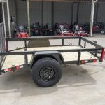 5×8 Powder Coated Dovetail Utility Trailer Single 3,500lb Axle - Prioka