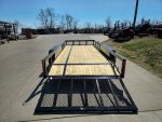 6’4″ x 16 Utility Trailer Double Axle Dovetail With Gate Powder Coated (2) 3500lb Axles - Image 7