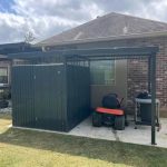 6×8 Metal Storage Shed with 7×8 Pergola Covered Porch - Image 2