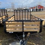 7×10 Heavy-Duty Utility Trailer – Single Axle with Wood Floor & LED Lights - Prioka