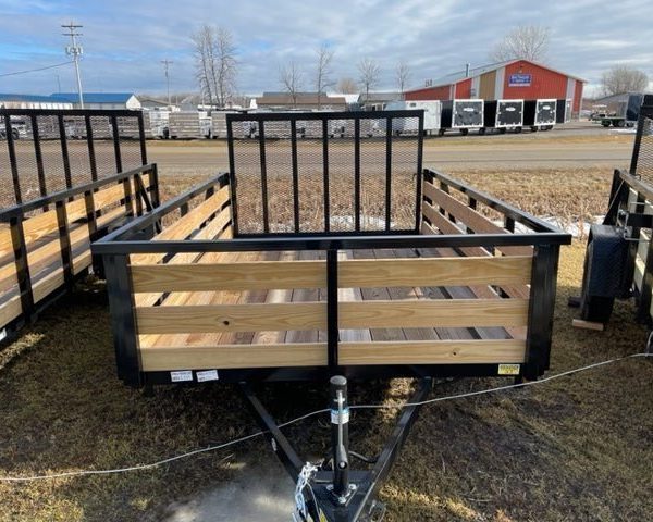 7×10 Heavy-Duty Utility Trailer – Single Axle with Wood Floor & LED Lights - Prioka