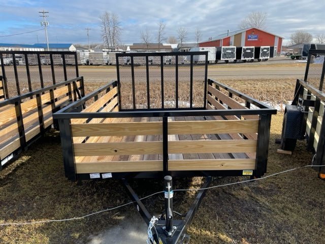 710-heavy-duty-utility-trailer-single-axle-with-wood-floor-led-lights-1941709 7×10 Heavy-Duty Utility Trailer – Single Axle with Wood Floor & LED Lights - Prioka