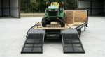 8.5×25 Gooseneck Flatbed Equipment Trailer – Tandem Dual Axle Black – CARGOTRAILER - Image 4