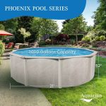 Aquarian Phoenix 21' x 52" Steel Frame Above Ground Swimming Pool Kit with Pump - Image 4