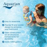 Aquarian Phoenix 21' x 52" Steel Frame Above Ground Swimming Pool Kit with Pump - Image 5