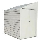 Arrow Yardsaver 4 x 7 ft. Galvanized Steel Lean-To Outdoor Storage Shed, Eggshell - Prioka