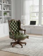 Arthur Leather Tufted Executive Chair - Image 6