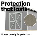 Astoria 12 ft. x 12 ft. Outdoor Wood Storage Shed - Image 3