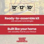 Astoria 12 ft. x 12 ft. Outdoor Wood Storage Shed - Image 4