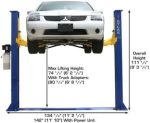 Atlas 9KBPX 2-Post Baseplate Lift – 9,000 lbs Capacity, Low-Ceiling (9' 6") Design - Image 2