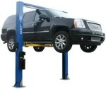 ATLAS Automotive Equipment 9OHSC-SS 2-Post Vehicle Overhead Lift, 11’9” Minimum Ceiling Height, 9,000lb Capacity, Clear Floor, 11’10” Height, 3-Stages Front and 2-Stage Rear Arms, for DIY/Hobbyists - Prioka
