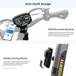 Ausom L2 Max 2000W Dual Motor Electric Scooter for Adults, 56 Miles Max Range Folding Off Road E Scooter, 31 Mph Top Speed,48V 20.8Ah Battery, E-ABS and Dual Disc Brakes, All-Round Lighting System - Image 9